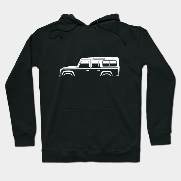 Defender D110 Station Wagon Hoodie by fourdsign